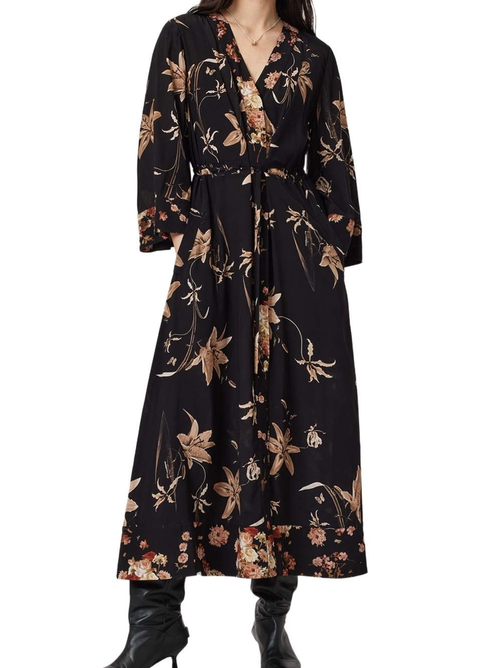 All Saints Diana Kimono Dress Size 6